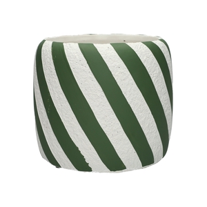 DF03-751500867 - Pot Carol d15.5/19xh16.5 green/white