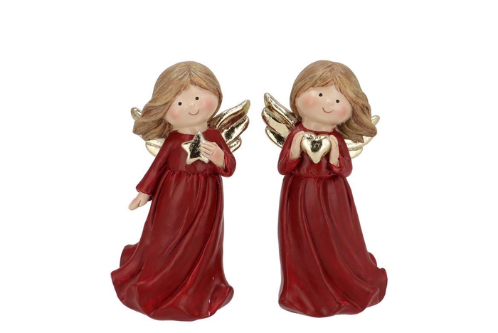 Belly Jolly Red Angel Wings 7x6x14cm