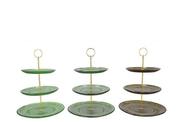 <h4>Dayah Green Mix Cake Shelf Ass 18/20/25x33cm</h4>