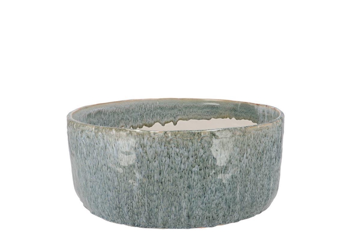 Iron Stone Blue Bowl Round 26x26x12cm Nm