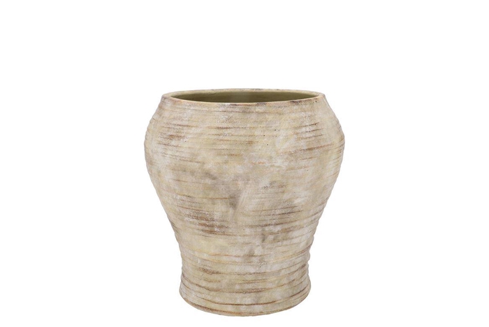 Perla Grey Pot 17x17x16cm