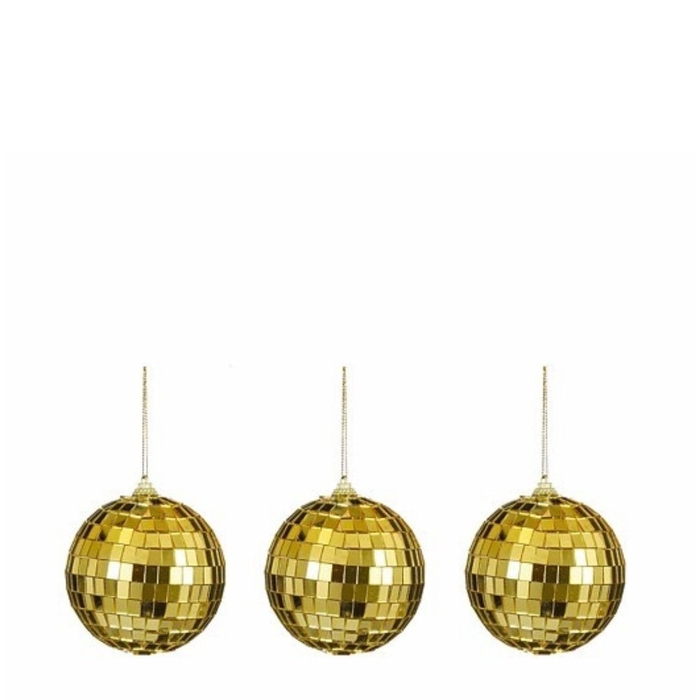 <h4>Kerstbal Spiegelbal 80mm x3</h4>