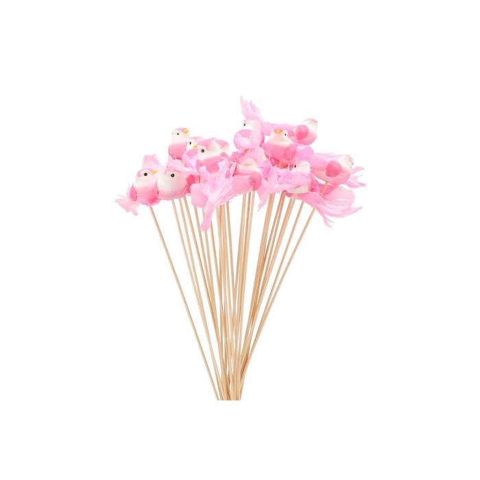 <h4>Pick Bird On Stick Pink P/1 11x4x50cm</h4>