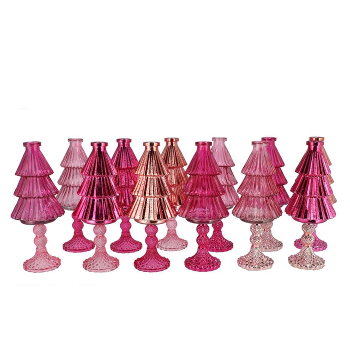 <h4>Jazz Jolly Pink Vase X-mas Tree Ass 11x28cm Nm</h4>