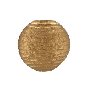 Inga Jada Gold Oval Vase Wave 41x14x39cm