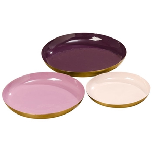 Bowl Minella, Purple, H 3,5 cm, D 29 cm, iron purple, 4020607557901, 1009371