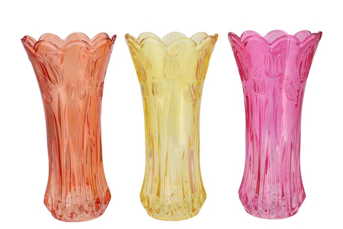 <h4>Delight Dutch Orange Mix Vase Tulip Ass 15x30cm Nm</h4>