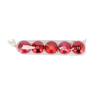 Deco Unbreakable Red Ball Set 5 80mm