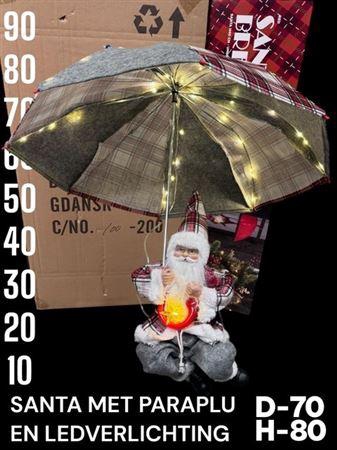 <h4>Santa Met Paraplu En Ledlight</h4>