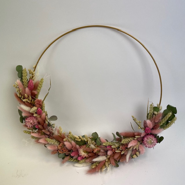 Ring 40cm rose droog