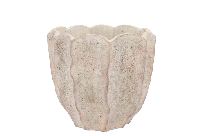 <h4>Alaska Wavy Sand Pot 21x20x19cm</h4>