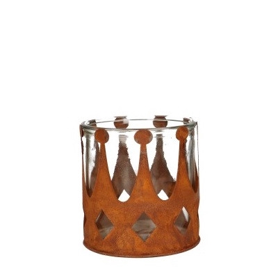 <h4>Glass Crown+pot d10.5*10.5cm</h4>