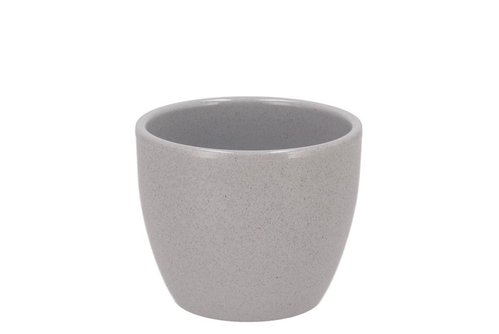 Ceramic Grey Stone Pot 7x6cm