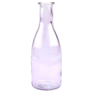 Vase Glass Purple D6xh18