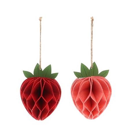 <h4>Decoration Deco hanging strawberry d11*15cm</h4>