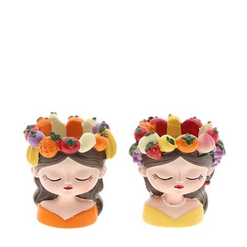 <h4>Ceramics Woman fruit pot  9*7*9cm</h4>