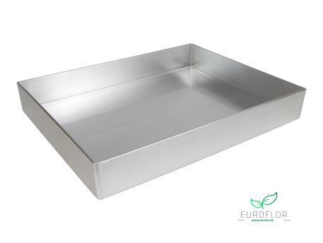 MELAMINE TRAY SILVER 43,5X34,5X6CM