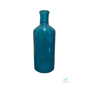 FLES GLAS MILKY BLAUWGROEN D7.5 H20