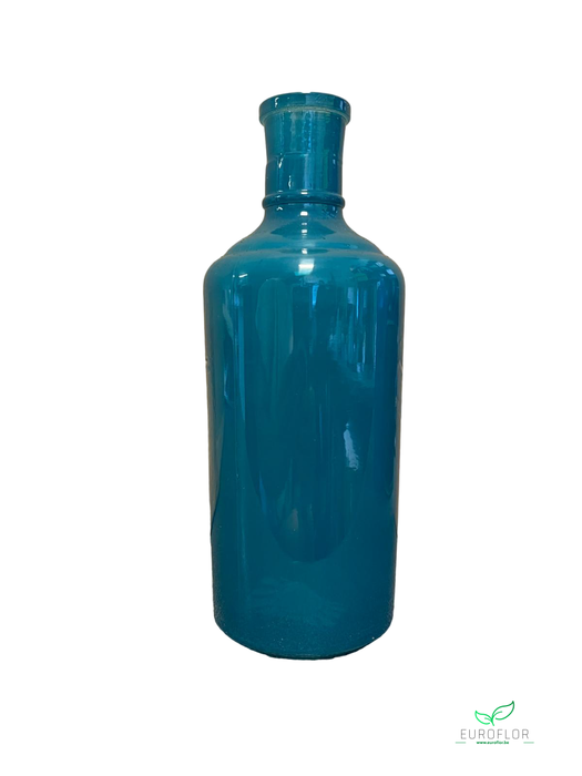FLES GLAS MILKY BLAUWGROEN D7.5 H20