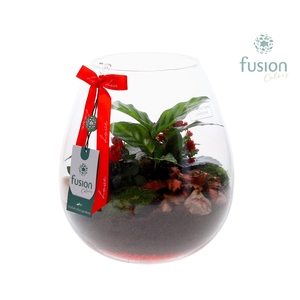 Green Bottle Abby Large Love met arrangement