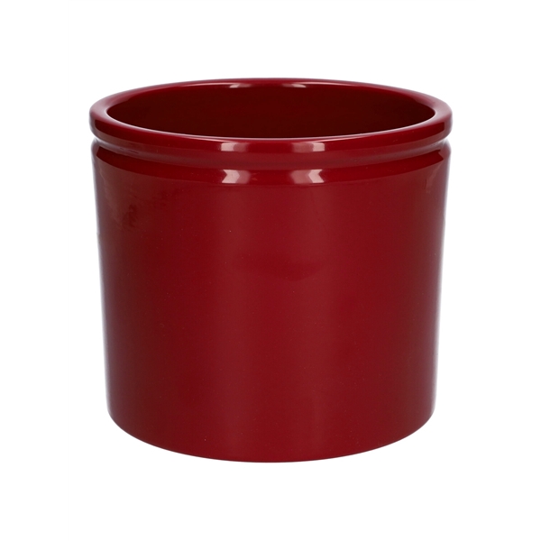 <h4>Pot Lucca1 d19.4xh17.6 winered shiny</h4>