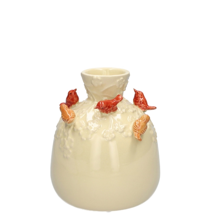 <h4>Keramiek Exclusief Birds flesvaas d05/14*16cm</h4>