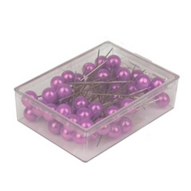 <h4>Pushpins  10mm violet - box 50 pcs.</h4>