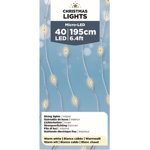 Kerst LED draad 40L 195cm