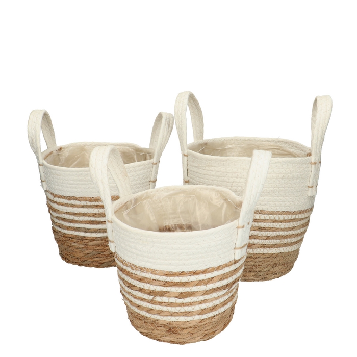 Basket sets Zola pot S/3 d22*22cm