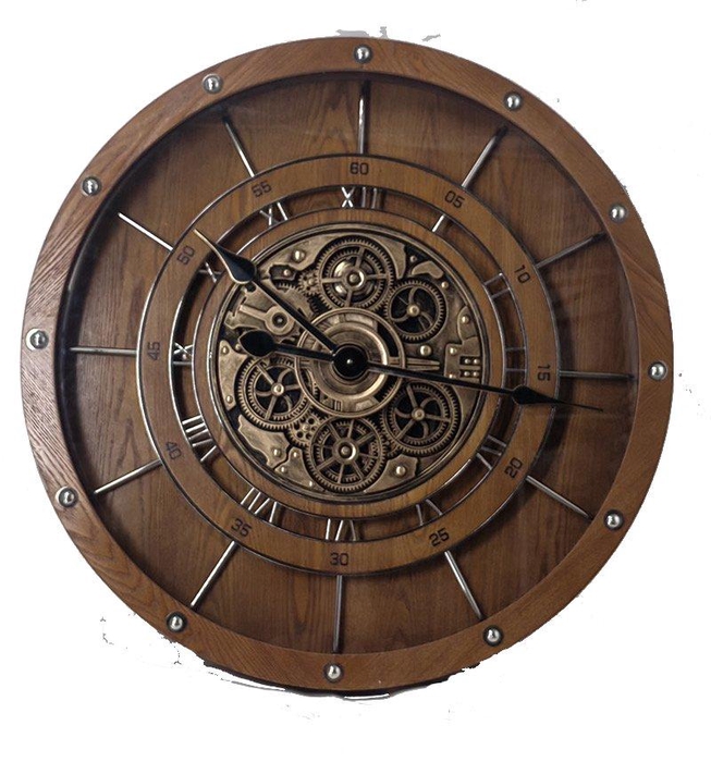 <h4>Clock Gear Ø80cm Brown 18174</h4>