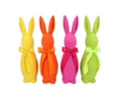 <h4>Easter Flock Dutch Orange Bow Bunny Ass 14x14x42cm</h4>