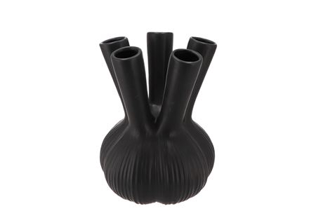 <h4>Aglio Straight Black Vase 19x19x25cm Nm</h4>