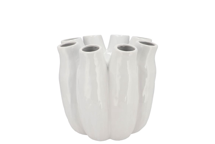 <h4>Luna White Tube Vase 16x16cm Nm</h4>