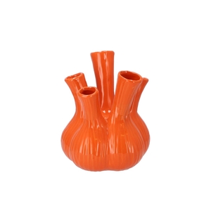 Aglio Shiny Orange Vase 20x25cm Nm