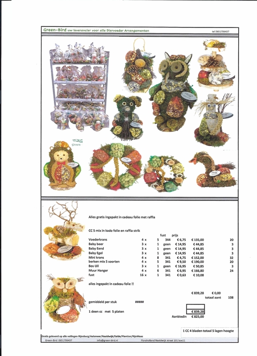 <h4>CC 5 In Kado Folie met Raffia Strik</h4>