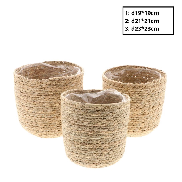 <h4>Manden sets Nora pot S/3 d23*23cm</h4>