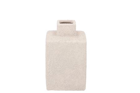 <h4>Lisboa White Vase Cube 14x14x25cm</h4>