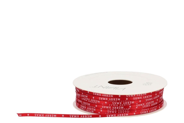 <h4>Ribbon Small X-mas Red 50mx3mm Nm</h4>