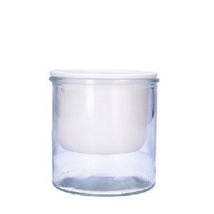 Glass malga pot+glass d11 5 12 5cm