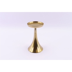 CANDLEHOLDER HORN H20D11 gold