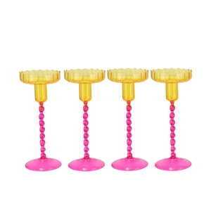 Jules Dutch Pink Candle Holder Ass 9x22cm