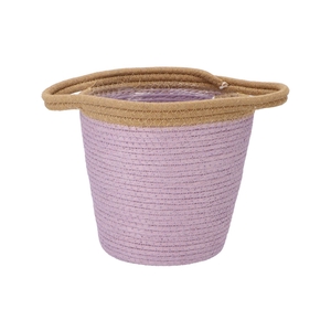 Tripoli Basket Pot Lilac 23x22cm Nm