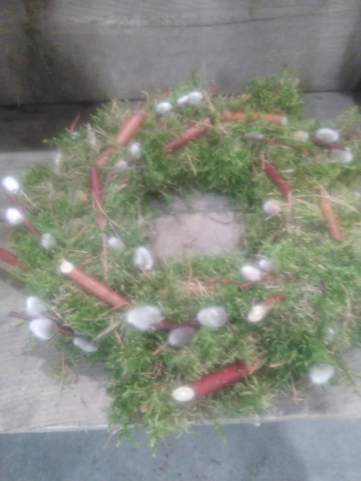 <h4>KRANZ 20 MOOS-CORNUS-KÄTZCHEN 25CM</h4>