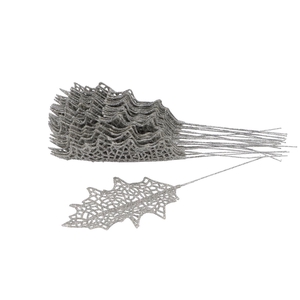 Pick Holly Leaf Silver 15x9cm Per 25