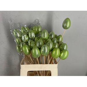 Stick Egg Pearl Green 7cm