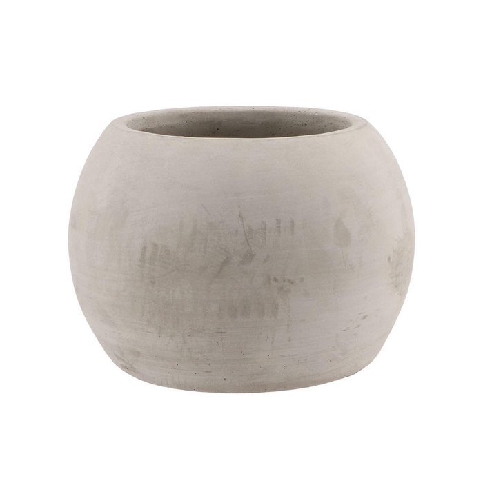<h4>Concrete Pot Sphere 20x16cm</h4>