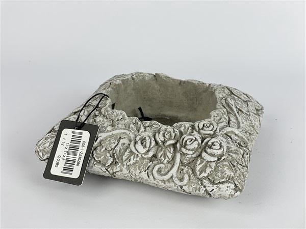 CEMENT SQUARE CUSHION  17*17*H6