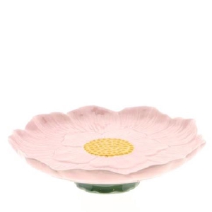Homedeco Plate/foot Flower d25*7cm