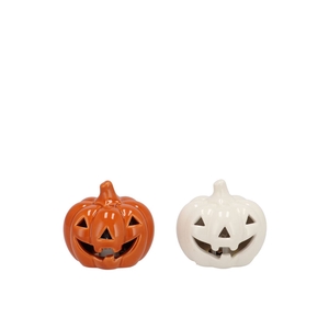 Jolie Scottish Orange Pumpkin Led Light 8x8x7cm