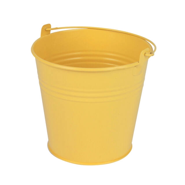 <h4>Bucket Sevilla zinc 13xH13cm - ES12 yellow matt</h4>